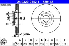 ATE 24.0320-0142.1 — Тормозной диск