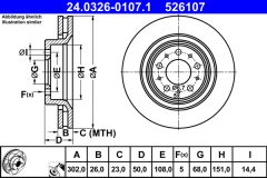 ATE 24.0326-0107.1 — Тормозной диск