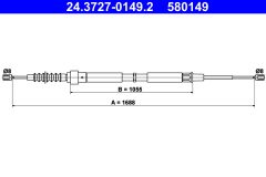 ATE 24.3727-0149.2 — Трос ручного тормоза