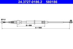 ATE 24.3727-0186.2 — Трос ручного тормоза