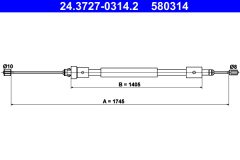 ATE 24.3727-0314.2 — Cablu frână de mână