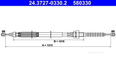 ATE 24.3727-0330.2 — Трос ручного тормоза