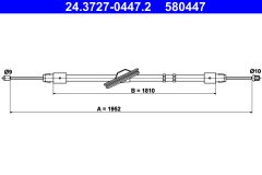 ATE 24.3727-0447.2 — Трос ручного тормоза