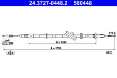 ATE 24.3727-0448.2 — Трос ручного тормоза