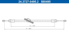 ATE 24.3727-0495.2 — Трос ручного тормоза