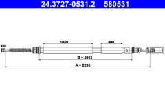 ATE 24.3727-0531.2 — Трос ручного тормоза