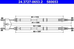 ATE 24.3727-0653.2 — Трос ручного тормоза