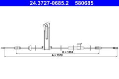 ATE 24.3727-0685.2 — Трос ручного тормоза