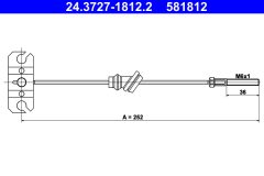 ATE 24.3727-1812.2 — Трос ручного тормоза