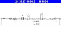 ATE 24.3727-1836.2 — Трос ручного тормоза