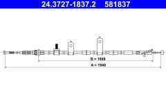 ATE 24.3727-1837.2 — Трос ручного тормоза