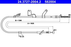 ATE 24.3727-2004.2 — Трос ручного тормоза