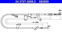 ATE 24.3727-2009.2 — Трос ручного тормоза