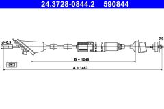 ATE 24.3728-0844.2 — Трос сцепления