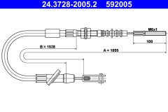 ATE 24.3728-2005.2 — Cablu de ambreiaj