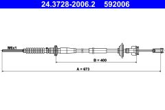 ATE 24.3728-2006.2 — Cablu de ambreiaj