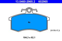 ATE 13.0460-2965.2 — Plăcuțe de frână disc