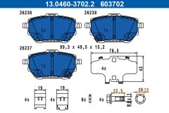 ATE 13.0460-3702.2 — Plăcuțe de frână disc