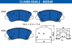 ATE 13.0460-5548.2 — Колодки тормозные дисковые