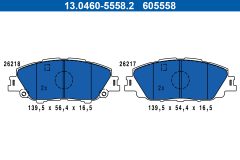 ATE 13.0460-5558.2 — Plăcuțe de frână disc