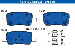 ATE 13.0460-5559.2 — Колодки тормозные дисковые