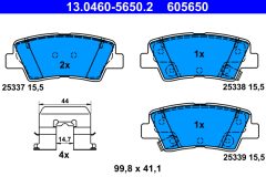 ATE 13.0460-5650.2 — Колодки тормозные дисковые