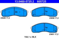 ATE 13.0460-5725.2 — Колодки тормозные дисковые
