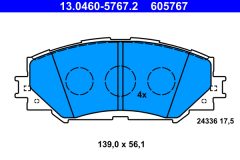 ATE 13.0460-5767.2 — Колодки тормозные дисковые