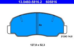 ATE 13.0460-5816.2 — Plăcuțe de frână disc