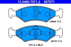 ATE 13.0460-7071.2 — Колодки тормозные дисковые