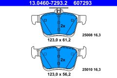 ATE 13.0460-7293.2 — Plăcuțe de frână disc