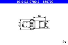 ATE 03.0137-9700.2 — Accesorii frână de parcare