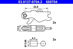 ATE 03.0137-9704.2 — Accesorii frână de parcare