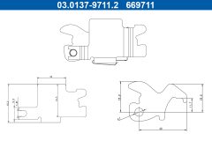 ATE 03.0137-9711.2 — Accesorii frână de parcare