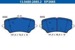 ATE 13.0480-2665.2 — Колодки тормозные дисковые