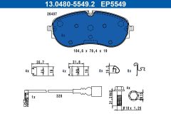 ATE 13.0480-5549.2 — Колодки тормозные дисковые