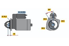 BOSCH 0001107418 — Стартер