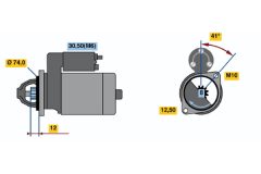 BOSCH 0001107431 — Стартер