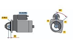 BOSCH 0001108111 — Стартер