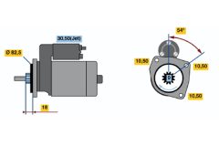 BOSCH 0001109001 — Стартер