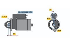 BOSCH 0001110071 — Стартер
