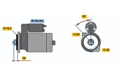 BOSCH 0001121026 — Electromotor
