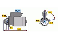 BOSCH 0001208507 — Стартер