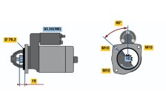 BOSCH 0001218128 — Стартер
