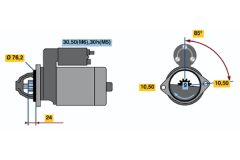 BOSCH 0001218136 — Стартер