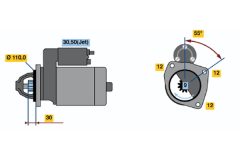 BOSCH 0001223010 — Стартер