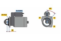 BOSCH 0001230009 — Стартер