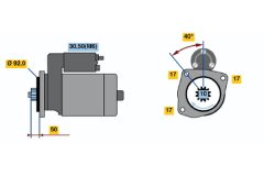 BOSCH 0001241016 — Стартер