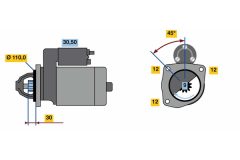 BOSCH 0001262008 — Стартер