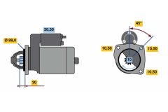BOSCH 0001262022 — Стартер
